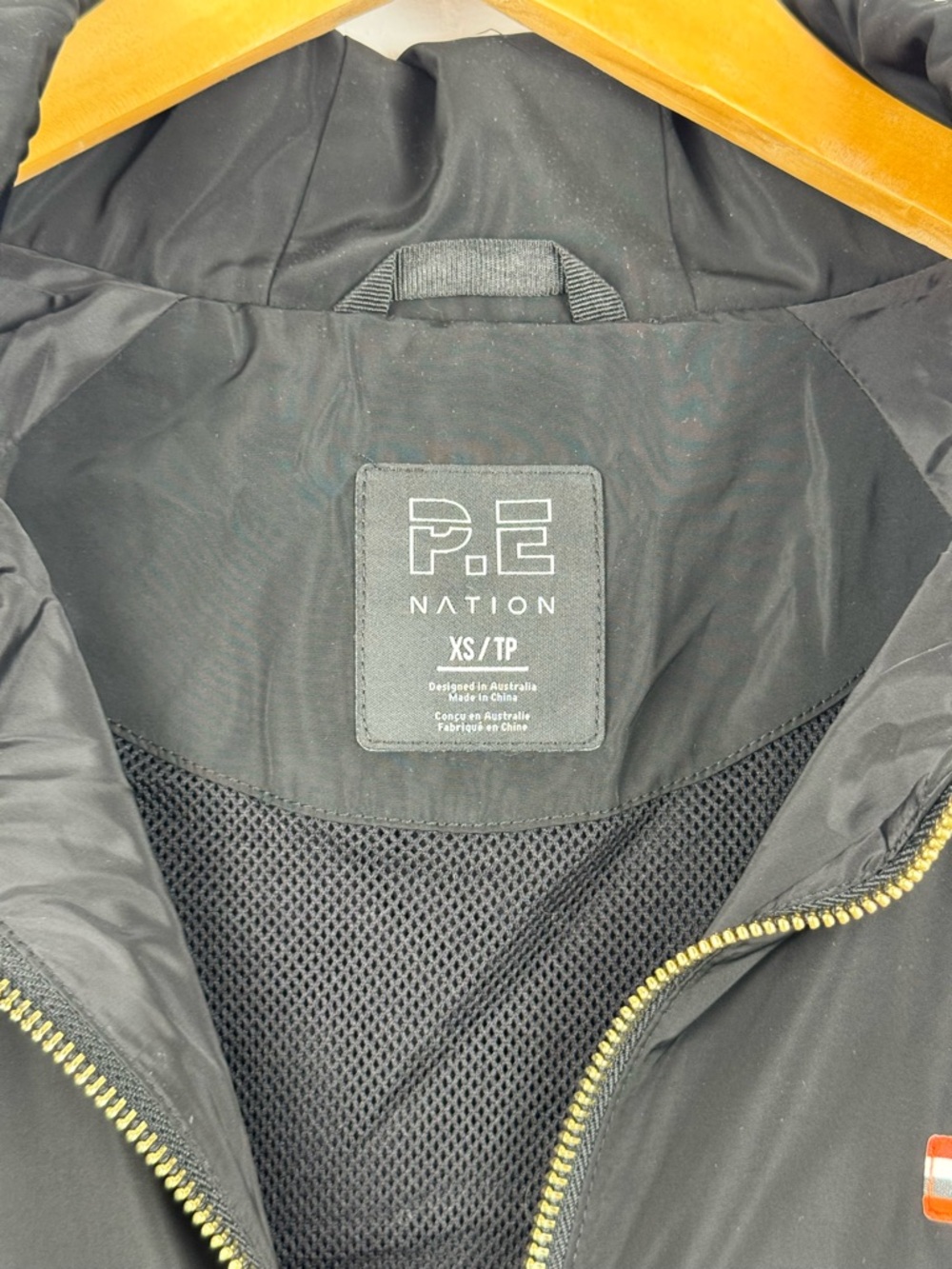 P.E NATION Baseline Endurance Man Down Jacket Black Size XS Athleisure Oversized - Picture 12 of 16